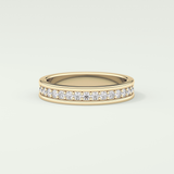 0.7 TCW Round Shaped Lab Grown Diamond Wedding Band