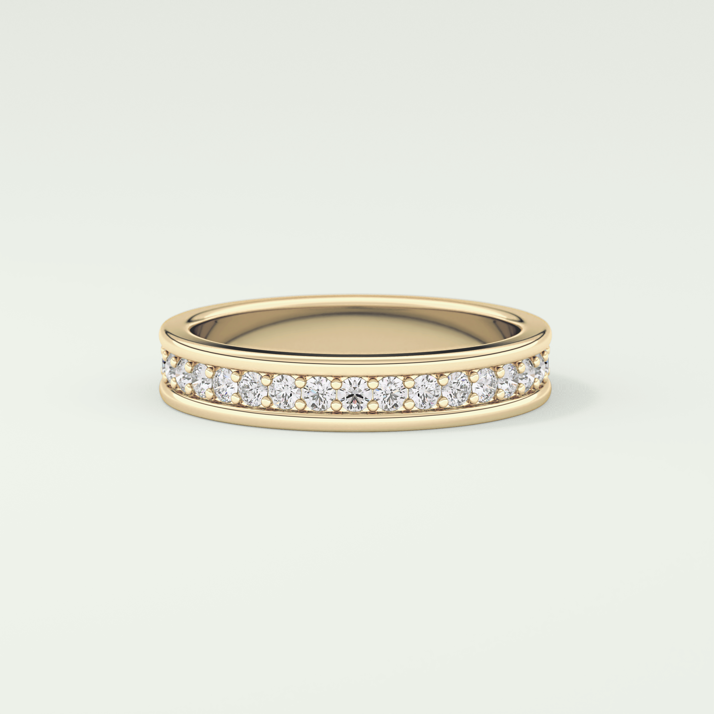 0.7 TCW Round Shaped Lab Grown Diamond Wedding Band