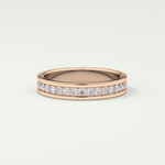 0.7 TCW Round Shaped Lab Grown Diamond Wedding Band