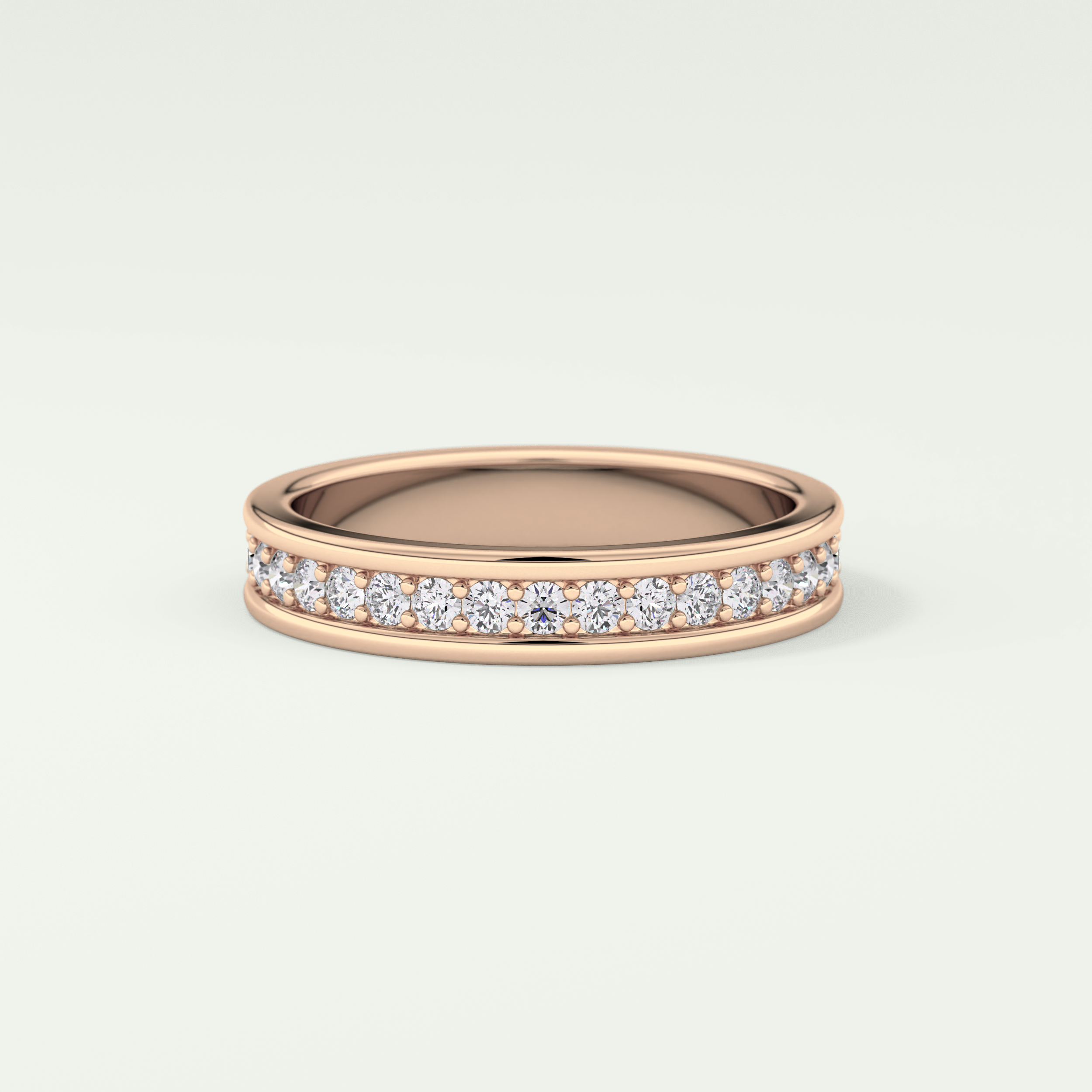 0.7 TCW Round Shaped Lab Grown Diamond Wedding Band