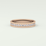 0.7 TCW Round Shaped Lab Grown Diamond Wedding Band