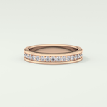 0.7 TCW Round Shaped Lab Grown Diamond Wedding Band