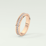 0.7 TCW Round Shaped Lab Grown Diamond Wedding Band
