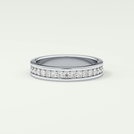 0.7 TCW Round Shaped Lab Grown Diamond Wedding Band