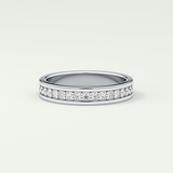 0.7 TCW Round Shaped Lab Grown Diamond Wedding Band