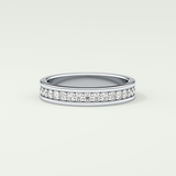 0.7 TCW Round Shaped Lab Grown Diamond Wedding Band