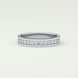 0.7 TCW Round Shaped Lab Grown Diamond Wedding Band