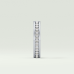 0.7 TCW Round Shaped Lab Grown Diamond Wedding Band