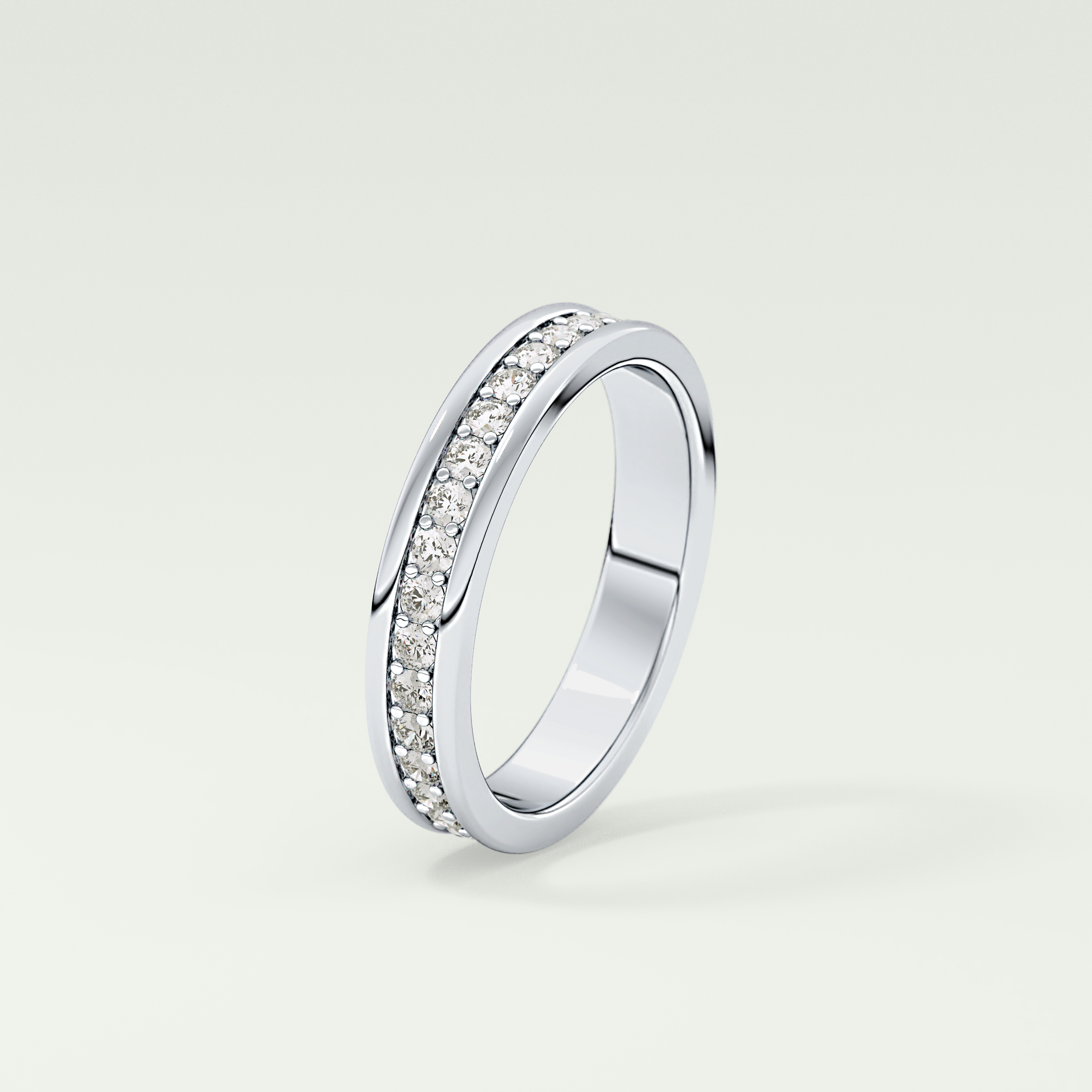 0.7 TCW Round Shaped Lab Grown Diamond Wedding Band