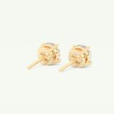 1 TCW Round Lab-Grown Diamond Stud Earrings