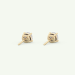 1 TCW Round Solitaire Lab-Grown Diamond Stud Earrings 5