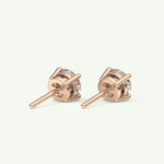 1 TCW Round Solitaire Lab-Grown Diamond Stud Earrings 9