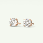 1 TCW Round Solitaire Lab-Grown Diamond Stud Earrings 10