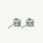 1 TCW Round Solitaire Lab-Grown Diamond Stud Earrings 16