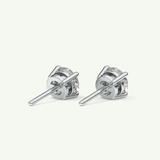 1 TCW Round Solitaire Lab-Grown Diamond Stud Earrings 16