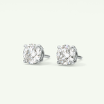 1 TCW Round Solitaire Lab-Grown Diamond Stud Earrings 17