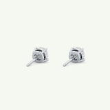 1 TCW Round Solitaire Lab-Grown Diamond Stud Earrings 19