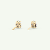 1 TCW Oval Solitaire April-Diamond Stud Earrings 5