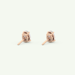 1 TCW Oval Solitaire April-Diamond Stud Earrings 12