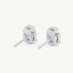 1 TCW Oval Cut Moissanite Solitaire Stud Earrings in Gold