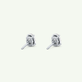 1 TCW Oval Solitaire April-Diamond Stud Earrings 19