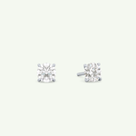 1 TCW Round Solitaire Lab-Grown Diamond Stud Earrings 15