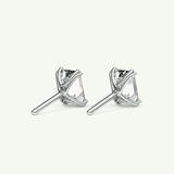 1 TCW Emerald Solitaire Lab-Grown Diamond Stud Earrings 16