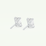 1 TCW Emerald Lab-Grown Diamond Stud Earrings