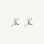 1 TCW Emerald Solitaire Lab-Grown Diamond Stud Earrings 19