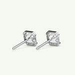 1 TCW Oval Half Bezel Lab-Grown Diamond Stud Earrings 16