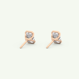 1 TCW Emerald Half Bezel Lab-Grown Diamond Stud Earrings 12