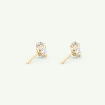 1 TCW Oval Solitaire Lab-Grown Diamond Stud Earrings 5