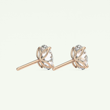 1 TCW Oval Solitaire Lab-Grown Diamond Stud Earrings 9