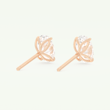 1 TCW Oval Lab-Grown Diamond Stud Earrings