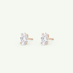 1 TCW Oval Solitaire Lab-Grown Diamond Stud Earrings 13