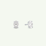 1 TCW Oval Solitaire Lab-Grown Diamond Stud Earrings 15