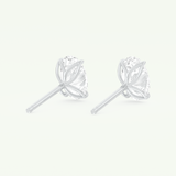 1 TCW Oval Lab-Grown Diamond Stud Earrings