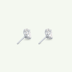 1 TCW Oval Solitaire Lab-Grown Diamond Stud Earrings 19