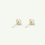 1 TCW Round Solitaire Lab-Grown Diamond Stud Earrings 5