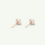 1 TCW Round Solitaire Lab-Grown Diamond Stud Earrings 12