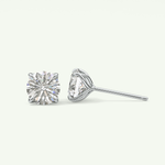 1 TCW Round Solitaire Lab-Grown Diamond Stud Earrings 18