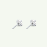 1 TCW Round Solitaire Lab-Grown Diamond Stud Earrings 19
