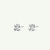 1 TCW Round Solitaire Lab-Grown Diamond Stud Earrings 20