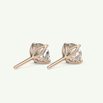 1 TCW Cushion Solitaire Lab-Grown Diamond Stud Earrings 9