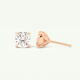 1 TCW Cushion Lab-Grown Diamond Stud Earrings