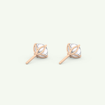 1 TCW Cushion Solitaire Lab-Grown Diamond Stud Earrings 12