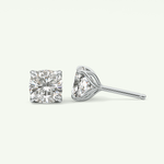 1 TCW Cushion Solitaire Lab-Grown Diamond Stud Earrings 18