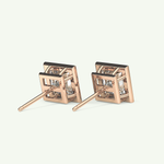1 TCW Princess Bezel Lab-Grown Diamond Stud Earrings 9