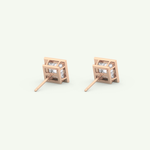 1 TCW Princess Bezel Lab-Grown Diamond Stud Earrings 12