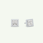 1 TCW Princess Bezel Lab-Grown Diamond Stud Earrings 15